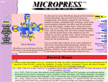 Tablet Screenshot of micropress-inc.com